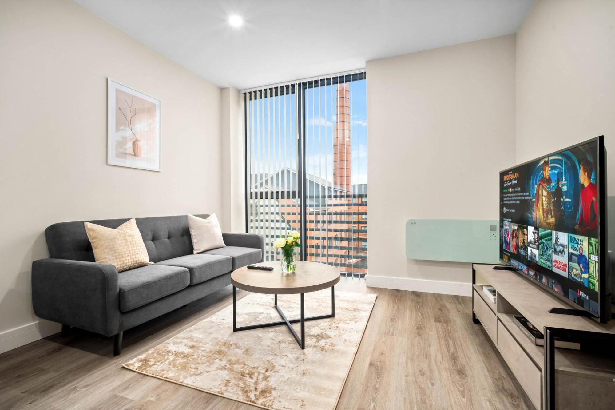 New Luxury Two Bedroom - Centre - Netflix - Wifi - Rated - Jq 8ah Apartment Birmingham